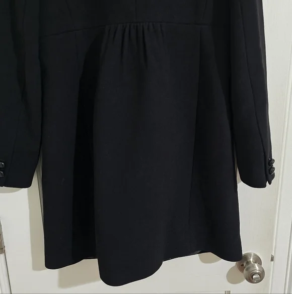 J.Crew Women Vintage Overcoat Wool-Crepe Size 6 - Picture 3 of 7